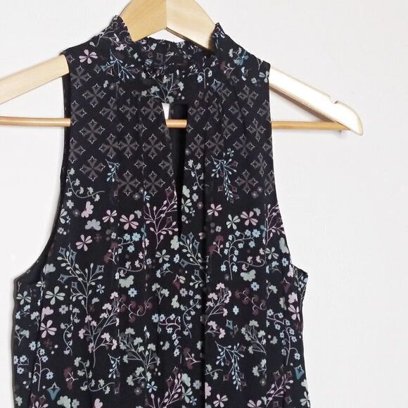 TED BAKER Marcila Hazel Floral Halterneck Jumpsuit Crop Wide Leg Open Back Sz 4 - Picture 14 of 16
